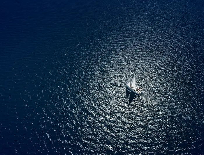 Boat in the ocean